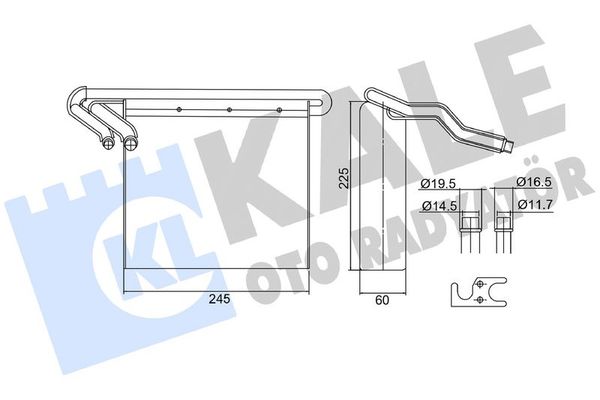 Kalorifer Radyatörü  Ford Grand C-MAX (CB7)(2010->)  KALE 416995