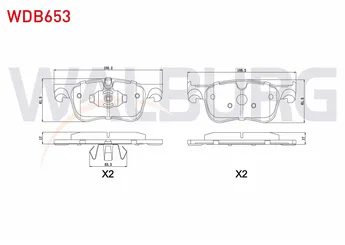Fren Disk Balata Ön WALBURG WDB653  
