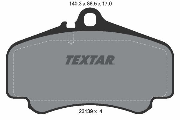 Fren Disk Balata Ön Porsche 911 (Typ 996)(1997->)  TEXTAR 2313901