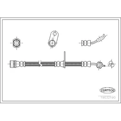 Fren Hortumu Ön Sağ veya Sol Toyota Picnic (M10)(1997->)  CAVO C800 488A