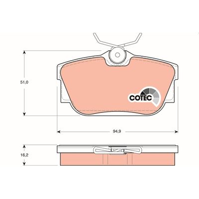 Fren Disk Balata Arka TRW GDB1325