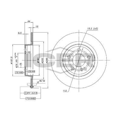 Fren Disk Ayna Arka Sağ ve Sol Infiniti Q30 (2015->)  OTOZONE BD6086