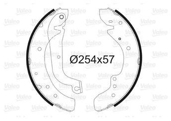 Fren Pabuçlu Balata Arka VALEO 562631  7701204637 4400323 9108323 7701204634 7701205915