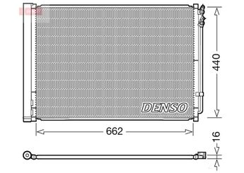 Klima Radyatörü  DENSO DCN05032  64509109723 64509149395 64509255983 64509389417 64509391489 64534247809 64549248173