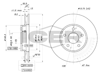 Fren Disk Ayna Ön Sağ ve Sol BRAXIS AE0918  2208066 2305503 JX611125AEA JX611125AEB