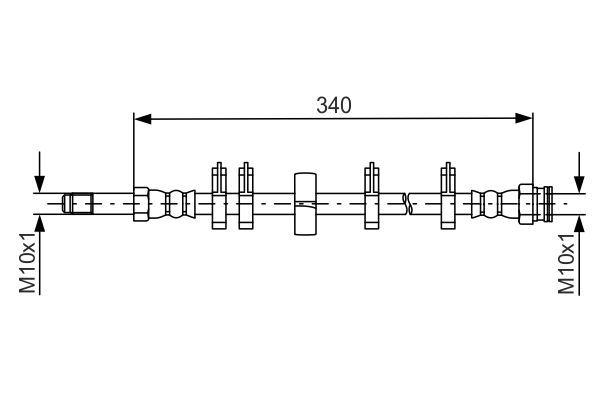 Fren Hortumu Arka Sağ veya Sol Iveco Daily P.Van (2011->)  BOSCH 1 987 481 667