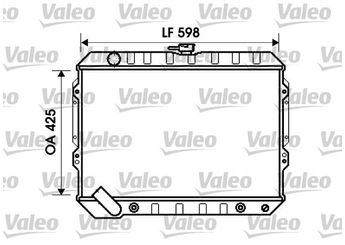 Su Radyatörü  VALEO 734809  MB538805 MB538806 MB660077 MR188433 MR188432