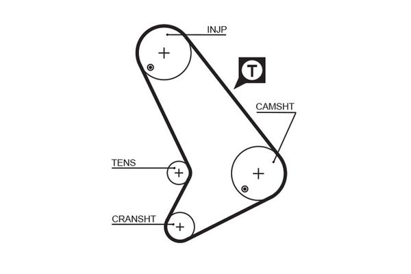 Triger Kayışı  Ford Transit Kamyonet (EY)(1995->)  GATES 5571XS