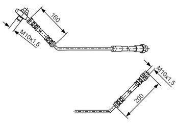 Fren Hortumu Arka Sol BOSCH 1 987 476 054  34301165765 34 30 1 165 765
