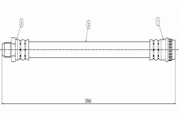 Fren Hortumu Arka Sağ veya Sol Peugeot 405 S.Wagon (09.1987->)  CAVO C800 354A