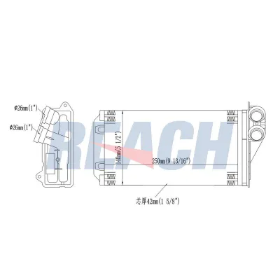 Kalorifer Radyatörü  Citroen C3 (04.2002->)  PSA ORJINAL 6448K9