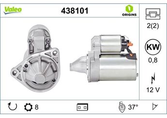 Marş Dinamosu  VALEO 438101  438101 3610002550 36100-02550 3610002560 36100-02560