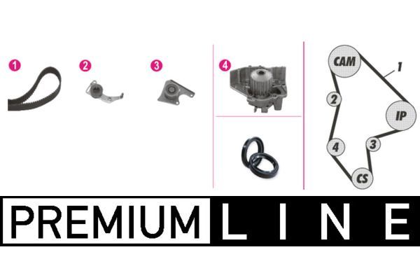 Devirdaim Su Pompası  Citroen Jumper Kombi (10.1994->)  MAHLE CPK 42 000P