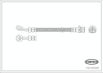 Fren Hortumu Arka Sağ veya Sol OSSCA 01562  1466TF0951 01466-TF0-951