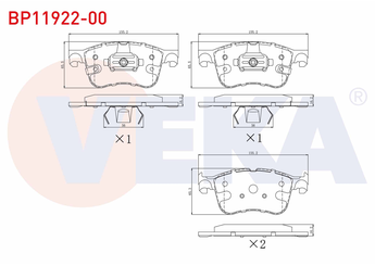 Fren Disk Balata Ön VEKA BP11922-00  TAM T2K021 MIS T123811