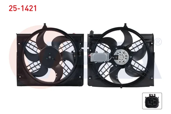 Radyatör Fan ve Motoru  BMW 3 Serisi Cabrio (E46)(2000->)  VEKA 25-1421