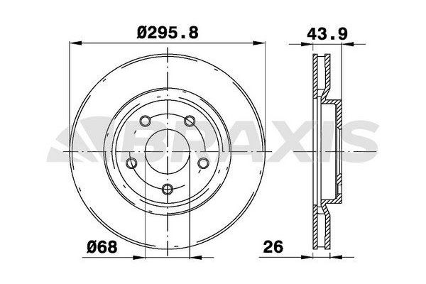 Fren Disk Ayna Ön Sağ ve Sol BRAXIS AE0114