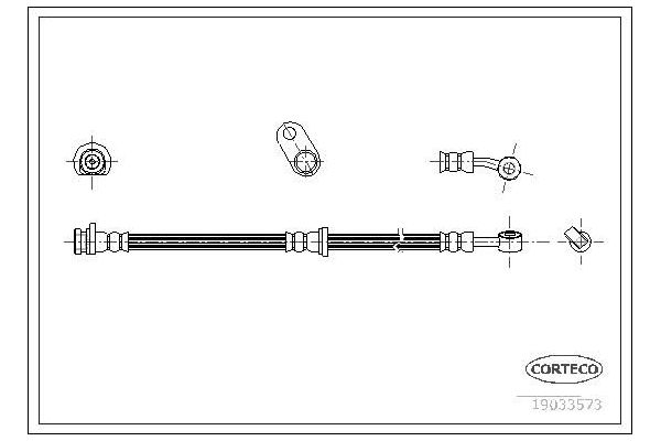 Fren Hortumu Ön Sağ veya Sol CAVO C901 259A