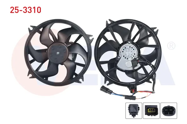 Radyatör Fan ve Motoru  Peugeot 108 TOP (03.2014->)  VEKA 25-3310