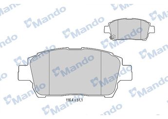 Fren Disk Balata Ön MANDO MBF015867  MBF015867 446574020 0446574020 494752010 0494752010 44650W050 04465-0W050 44650W080 04465-0W080 446513020 04465-13020 446513050 04465-13050 446547050 04465-47050 446552230 04465-52230 04465-74020 4465YZZDA 04465-YZZDA