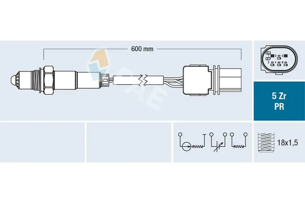 Oksijen (Lambda) Sensörü  Mercedes Viano (639)(09.2010->)  FAE 75063