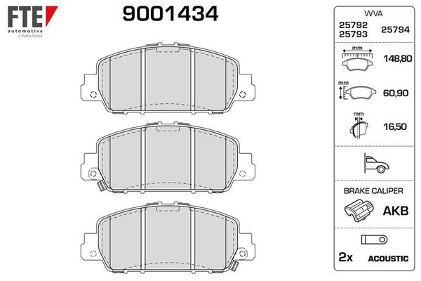 Fren Disk Balata Ön FTE 9001434