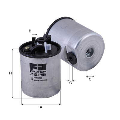 Yakıt Filtresi  Mercedes Sprinter P.Van (02.2000->)  FIL FILTRE ZP 8081 FMBM