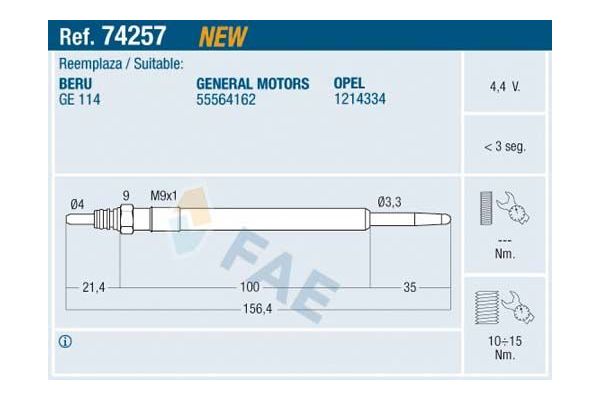 Isıtma Bujisi  Fiat Ducato Kamyonet 30 (06.2006->)  ZEGEN ZGP046