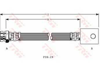 Fren Hortumu Arka Sağ veya Sol MGA 51880  4621011C00 46210-11C00