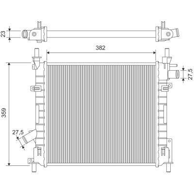 Su Radyatörü  Ford Ka (CCQ)(09.1996->)  VALEO 735478