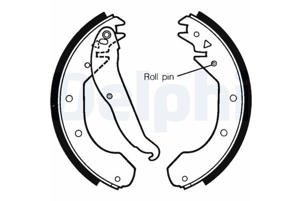 Fren Pabuçlu Balata Arka Opel Rekord E (1977->)  DELPHI LS1297