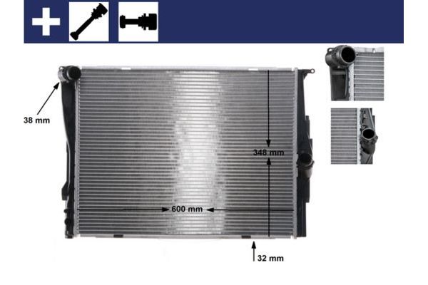 Su Radyatörü  BMW 3 Serisi Touring (E91)(2005->)  MAHLE CR 1088 000S