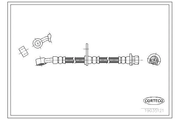 Fren Hortumu Ön Sağ Honda FR-V (BE)(11.2004->)  BREMBO T 28 116