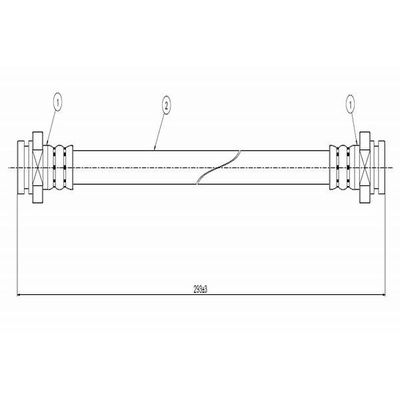 Fren Hortumu Arka Sağ veya Sol Nissan Sunny Coupe/ Traveller (B12)(08.1986->)  CAVO C800 134A