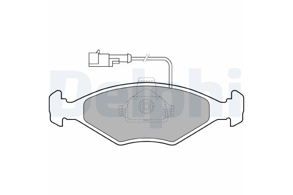Fren Disk Balata Ön Fiat Palio (178) Weekend (1997->)  DELPHI LP1415