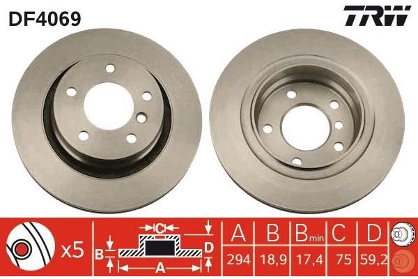 Fren Disk Ayna Arka Sağ ve Sol BMW 3 Serisi Cabrio (E46)(2000->)  MGA 50848
