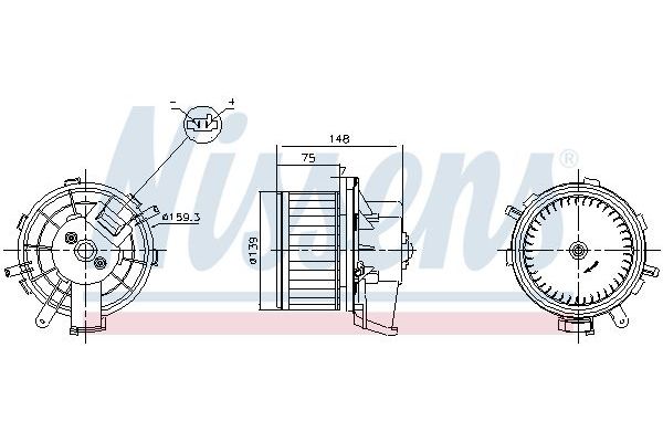 Kalorifer Motoru  Citroen Jumper P.Van (06.2014->)  NISSENS 87622
