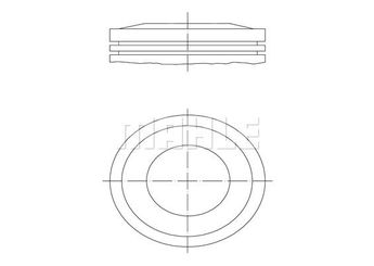 Piston (77.60MM-STD)  GOETZE 87-71666-STD  