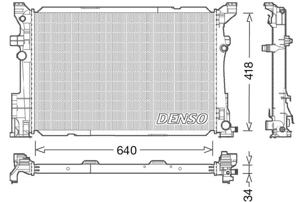 Su Radyatörü  DENSO DRM17054