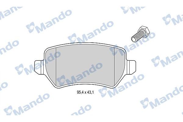 Fren Disk Balata Arka Opel Astra H S.Wagon (11.2006->)  MANDO MBF015200