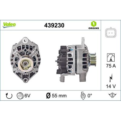 Alternatör  Renault Clio II (B/CB0)(06.1998->)  VALEO 439230