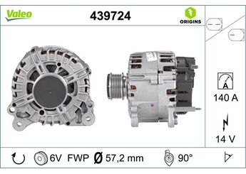 Alternatör  VALEO 439724  3L903023 03L903023 3L903023A 03L903023A 3L903023AX 03L903023AX 3L903023X 03L903023X 3L903024 03L903024 3L903024M 03L903024M 3L903024MX 03L903024MX 4B903023B 04B903023B 4B903023BX 04B903023BX 3L903024X 03L903024X 3L906023 03L906023