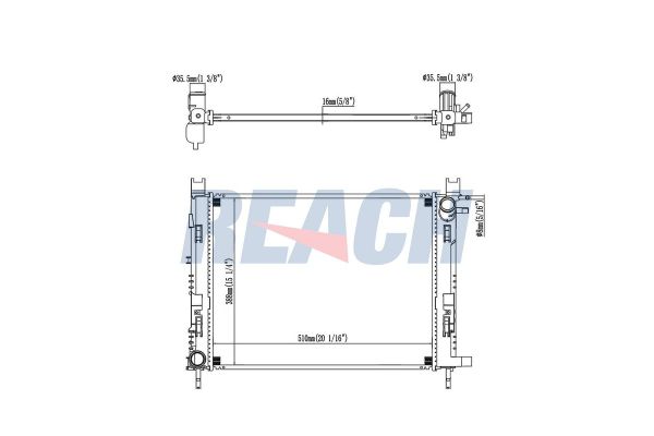 Su Radyatörü  Opel Astra F Cabriolet (1993->)  BSG 65-520-019