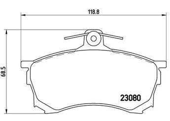 Fren Disk Balata Ön BREMBO P 54 021  MZ690333 DBP511116 MR249240 MR290240 MR389519 MR407944 X3511004