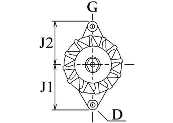 Alternatör  HC-CARGO F 032 114 187  A003TN2481 A3TN2481 A3TN2481A A3TN2481AT MD371144