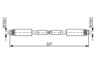 Fren Hortumu Ön Sağ veya Sol BOSCH 1 987 476 856  1987476856 1 987 476 856 4D0611707D 4D0 611 707 D 4D0611707F 4D0 611 707 F 4D0611707H 4D0 611 707 H T85041