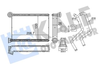 Kalorifer Radyatörü  KALE 370725  301001540AA