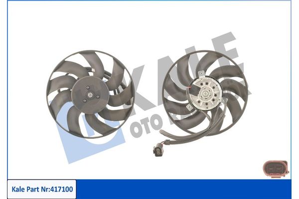 Radyatör Fan ve Motoru  Volkswagen T5 Transporter Kamyonet (7J)(04.2003->2009)  KALE 417100