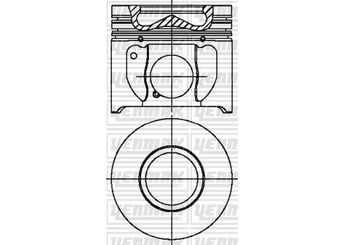Piston (89.91MM-STD)  NÜRAL 87-70904-050  4C1Q6K100ACE 1369691 1369693 1369695 4C1Q-6K100-ACE 4C1Q6K100AAE 4C1Q6K100ABE