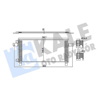 Klima Radyatörü  KALE 350350
